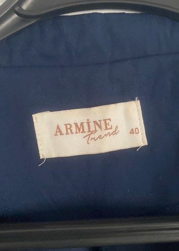 Armine 40 beden Lacivert Kadın Trençkot - Görsel 3