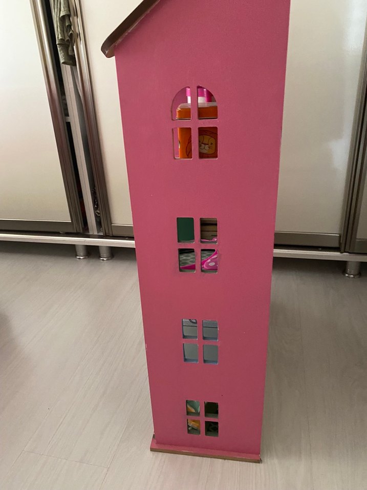 Renkli Pembe Çocuk evi - Görsel 5
