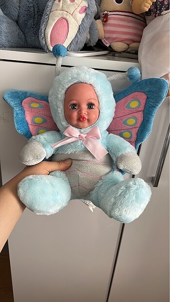 Kelebek peluş bebek rezerve