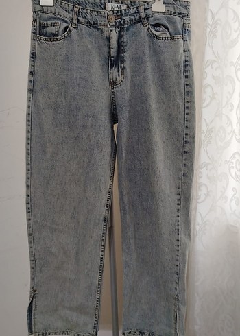 Zara Gri Rahat Kesim Kadın Midi Kot Pantolon