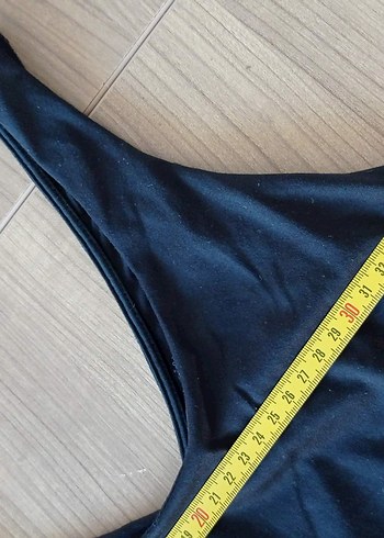 siyah Düz Kesim Kadın body - Görsel 4