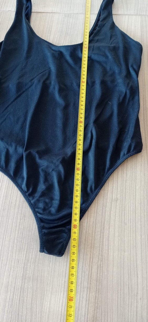 siyah Düz Kesim Kadın body - Görsel 3