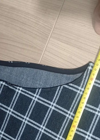 Gri Kareli jile elbise - Görsel 3