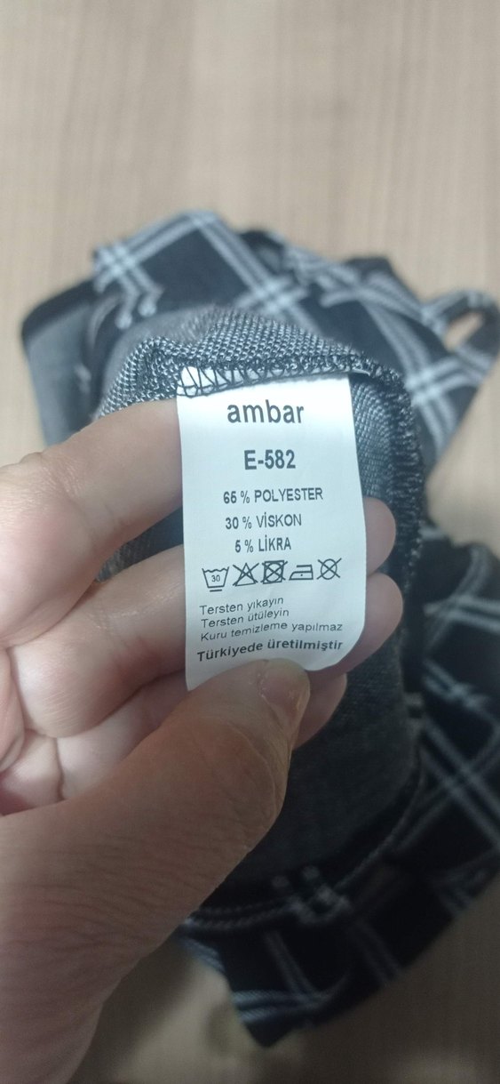 Gri Kareli jile elbise - Görsel 4