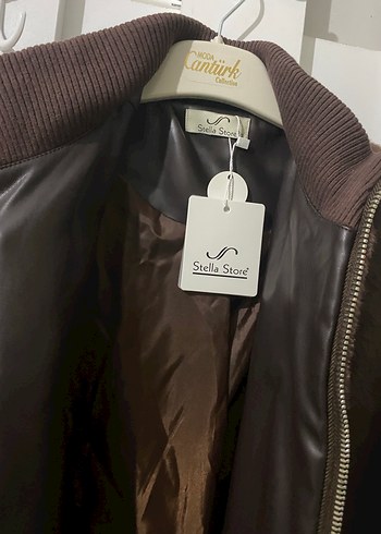 Kahverengi Suni Kürk Detaylı Kadın Ceket - Görsel 2