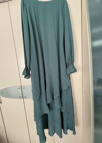 Bohem Salaş Uzun Kollu Uzun Elbise - Görsel 6