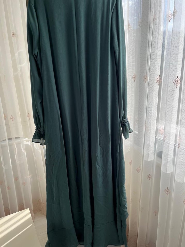 Bohem Salaş Uzun Kollu Uzun Elbise - Görsel 5