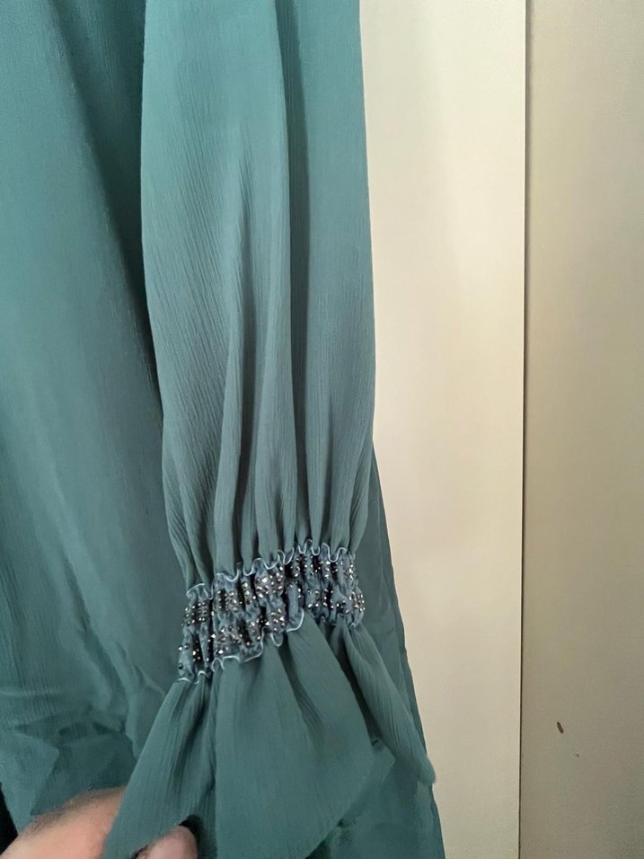 Bohem Salaş Uzun Kollu Uzun Elbise - Görsel 2