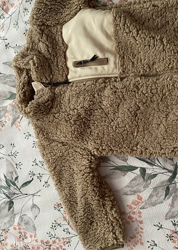 Kahverengi Erkek Çocuk Kürklü Ceket - Görsel 3