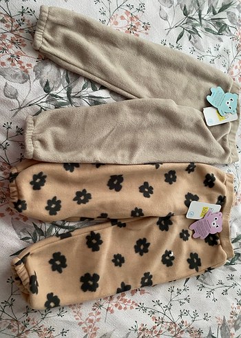 Kız Çocuk Rahat Kesim Kahverengi Pantolon - Görsel 5