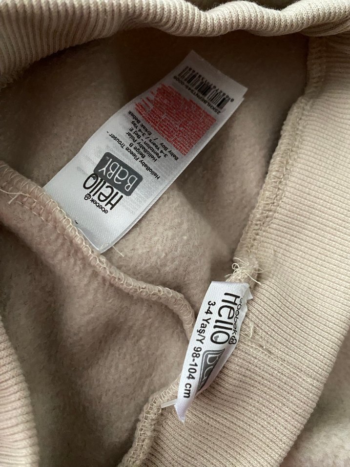 Kız Çocuk Rahat Kesim Kahverengi Pantolon - Görsel 4