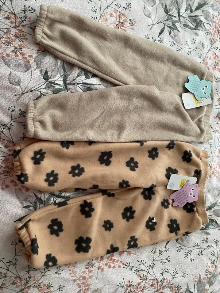 Kız Çocuk Rahat Kesim Kahverengi Pantolon - Görsel 5