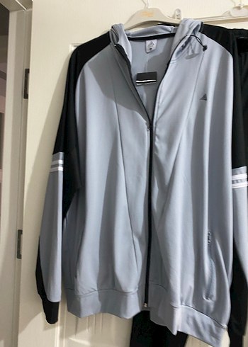 Gri Kadın Fermuarlı Spor Takımı - Görsel 4