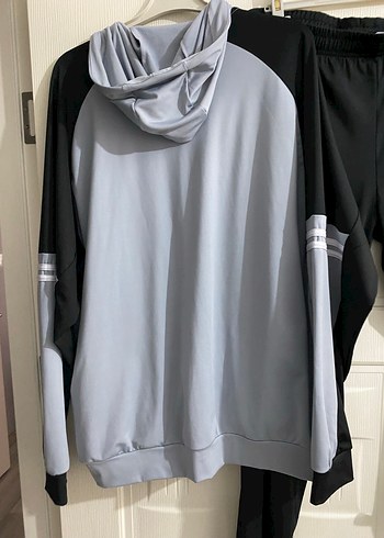 Gri Kadın Fermuarlı Spor Takımı - Görsel 5