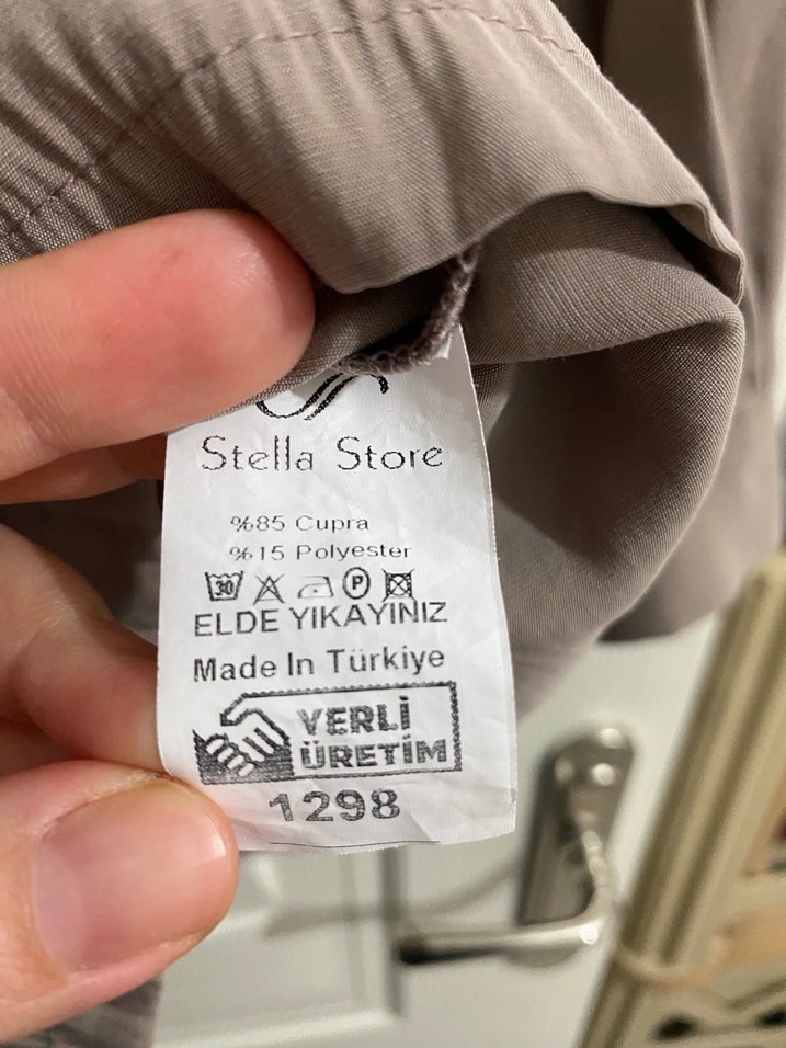 Bej Uzun Kollu Düğmeli Trençkot - Görsel 3