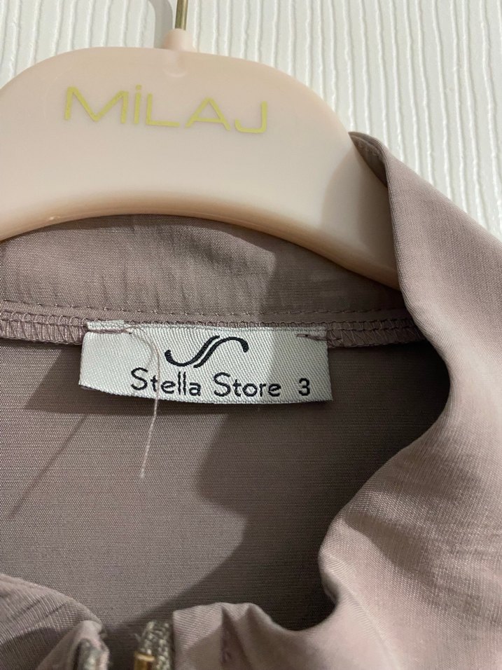 Bej Uzun Kollu Düğmeli Trençkot - Görsel 2