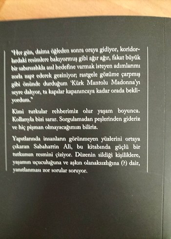 Kürk Mantolu Madonna - Sabahattin Ali