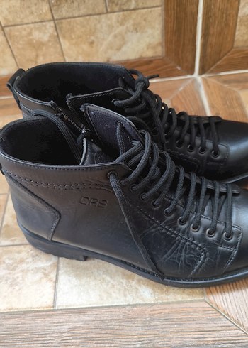 Siyah Deri Erkek Günlük Bot - Görsel 4