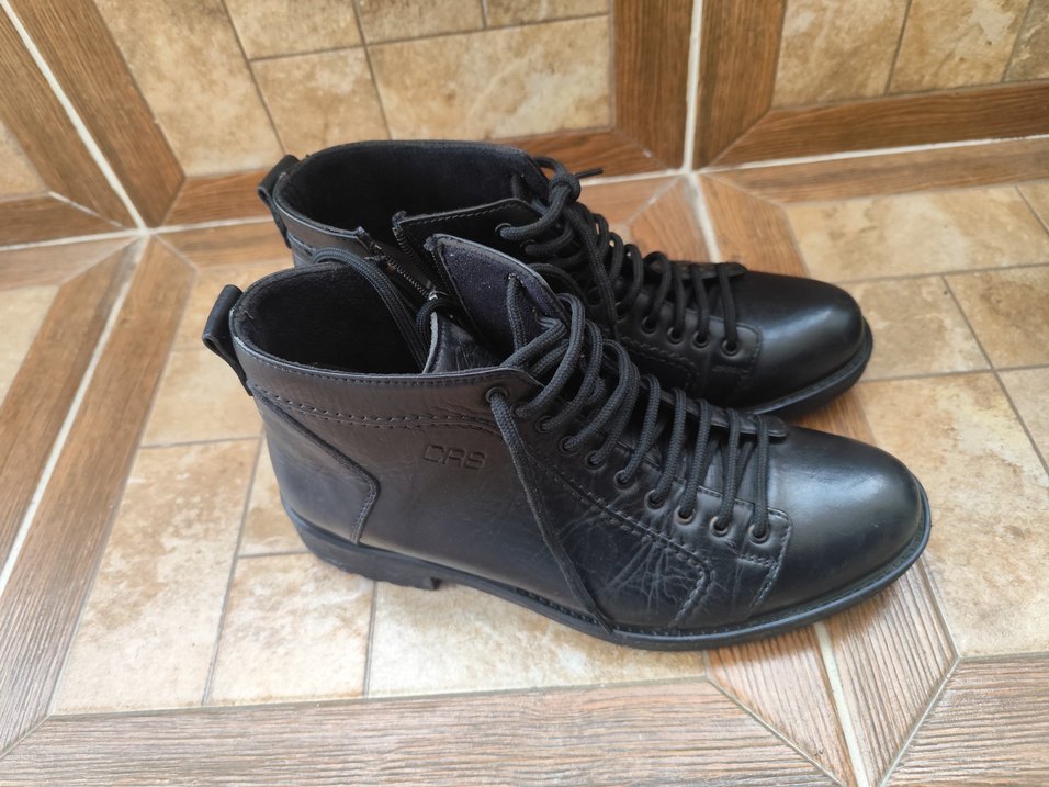 Siyah Deri Erkek Günlük Bot - Görsel 4