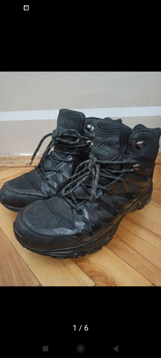 Siyah Erkek Spor Botları Velcro - Görsel 4