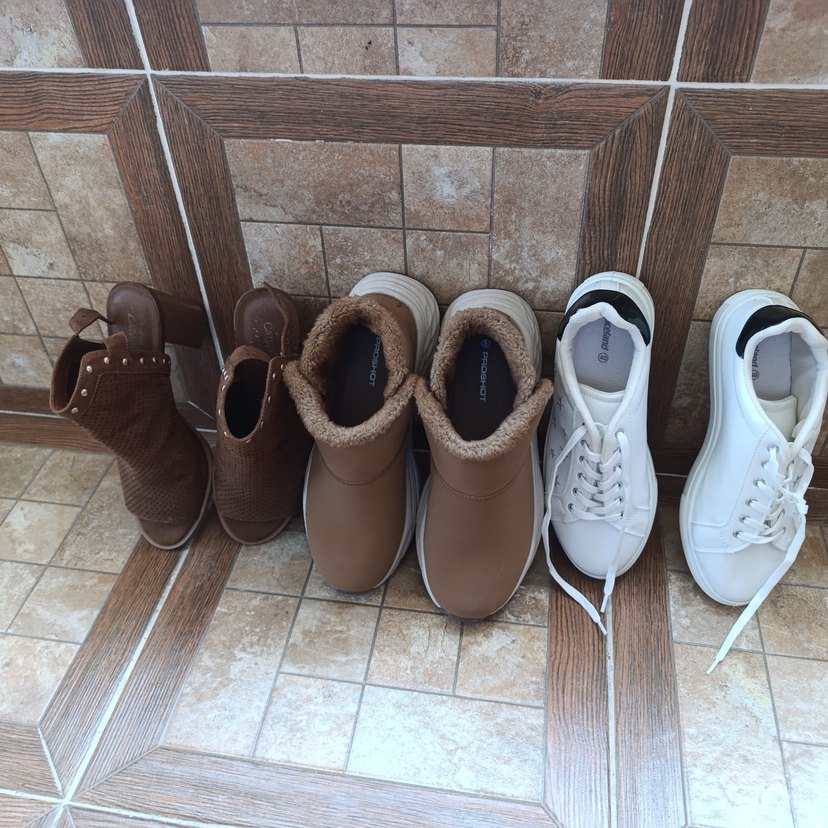 Kahverengi Deri Kadın Dolgu Topuk Bot - Görsel 2