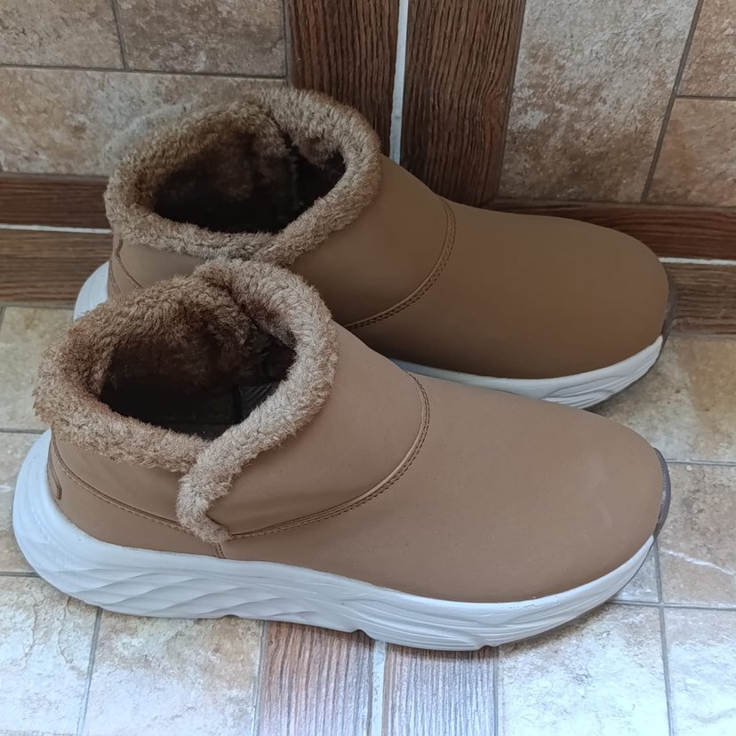 Kahverengi Deri Kadın Dolgu Topuk Bot - Görsel 3