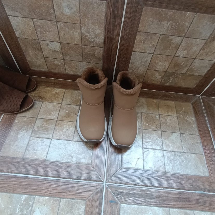 Kahverengi Deri Kadın Dolgu Topuk Bot - Görsel 5