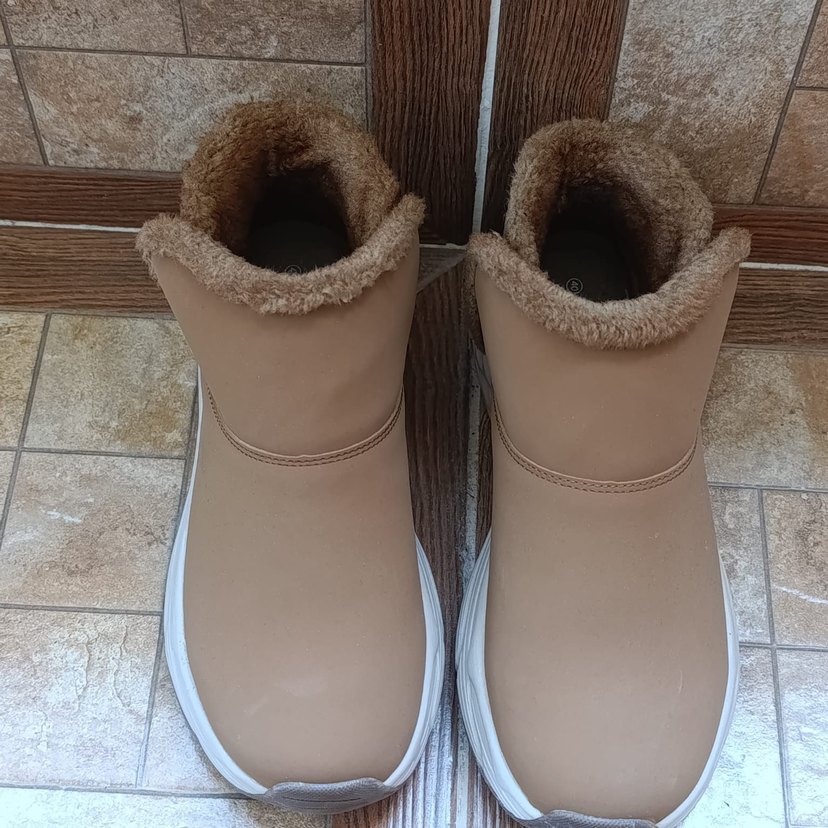 Kahverengi Deri Kadın Dolgu Topuk Bot - Görsel 4