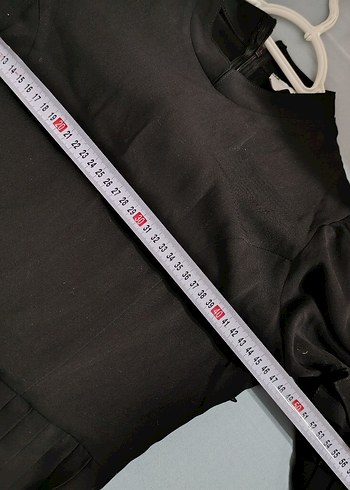 Siyah Piliseli Uzun Kollu Uzun Elbise - Görsel 7