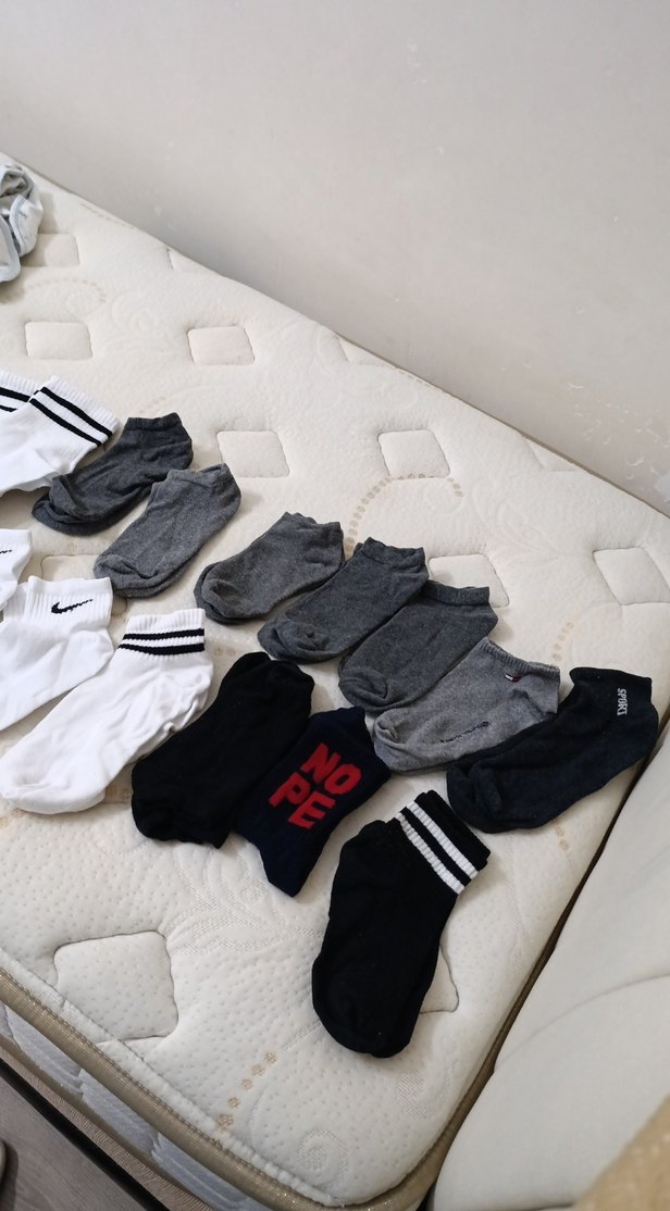 Beyaz Midi Erkek Çorap SION Logolu - Görsel 3