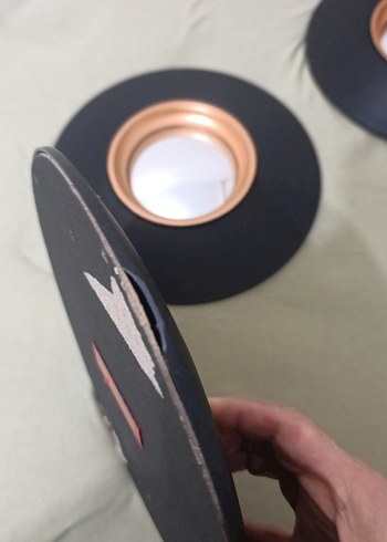 Dekoratif Vinil Plak Ayna Seti - Görsel 3