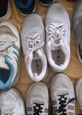 Gri Beyaz Erkek Spor Ayakkabı - Görsel 4