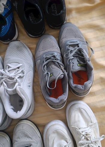 Gri Beyaz Erkek Spor Ayakkabı - Görsel 5