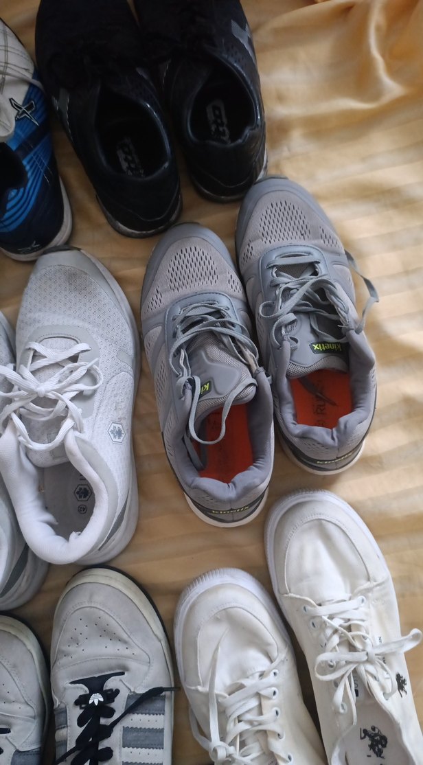 Gri Beyaz Erkek Spor Ayakkabı - Görsel 5