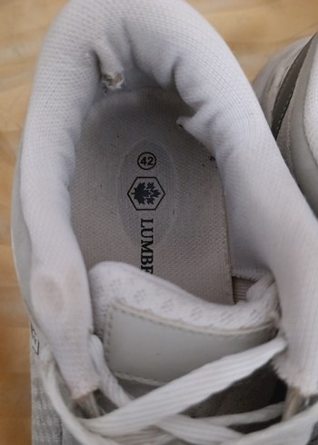 Beyaz Bağcıklı Spor Ayakkabı - Görsel 3