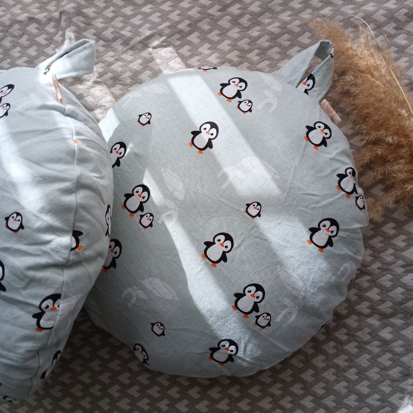 Gri Desenli Polar Emzirme ve Hamilelik Yastığı - Görsel 3