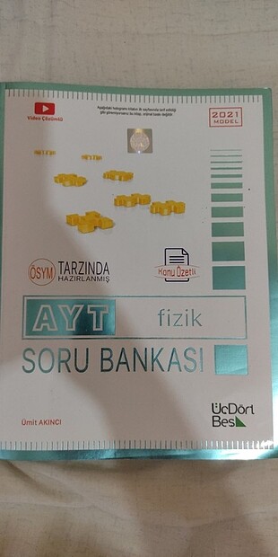 AYT Fizik Soru Bankası Üç Dört Beş Yayınları