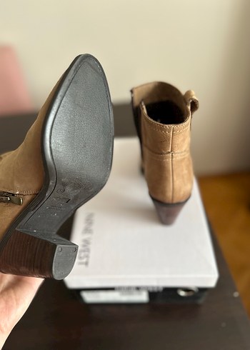 Nine West Nine west western kadın topuklu bot vizon rengi
