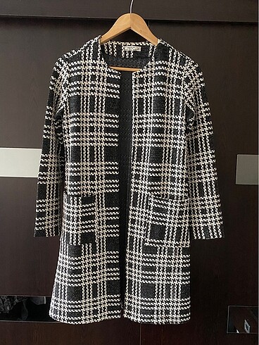 Diğer Ekoseli kadın blazer ceket