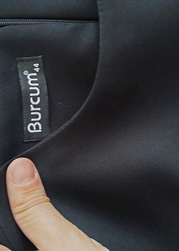 44 Beden siyah Renk Uzun Siyah Kemerli Kadın Elbise