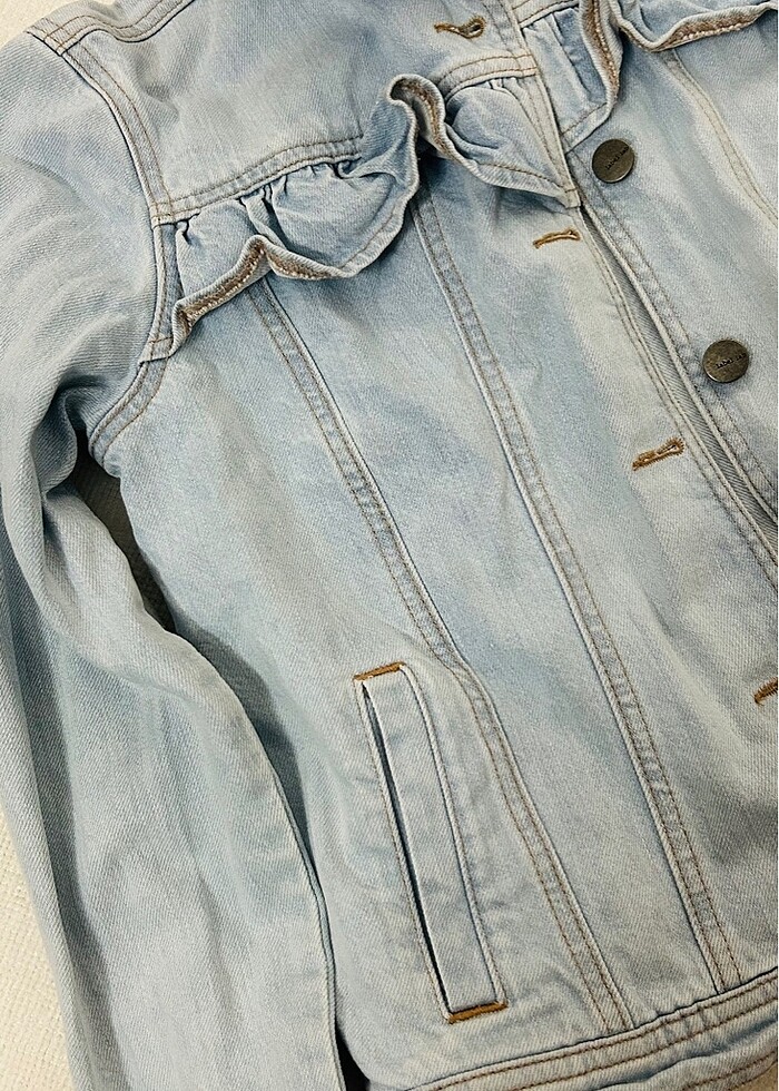 Vintage kot ceket - Görsel 2