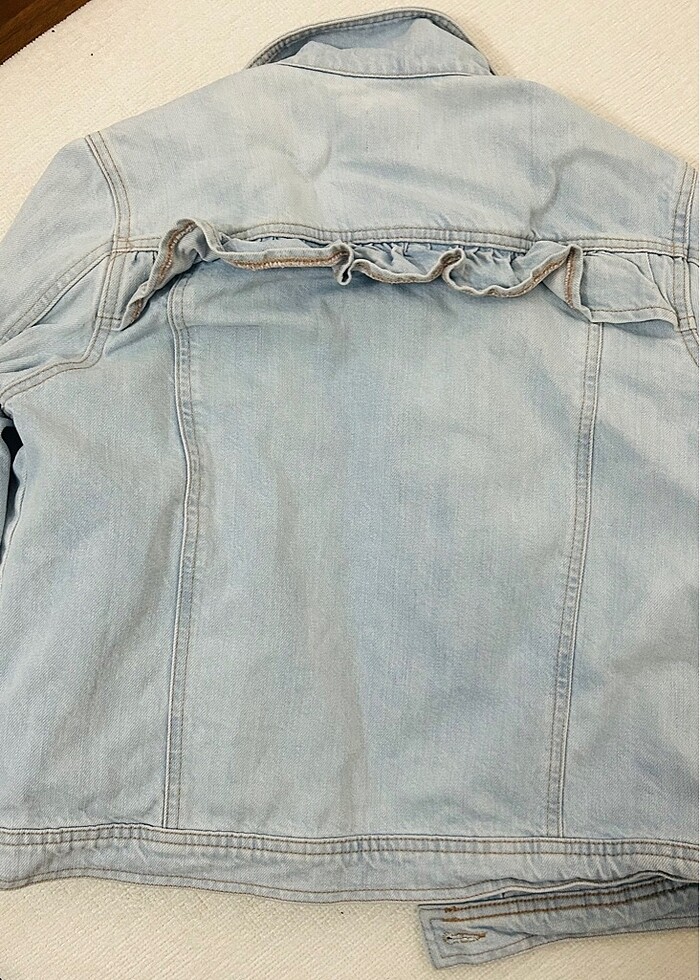 Vintage kot ceket - Görsel 4