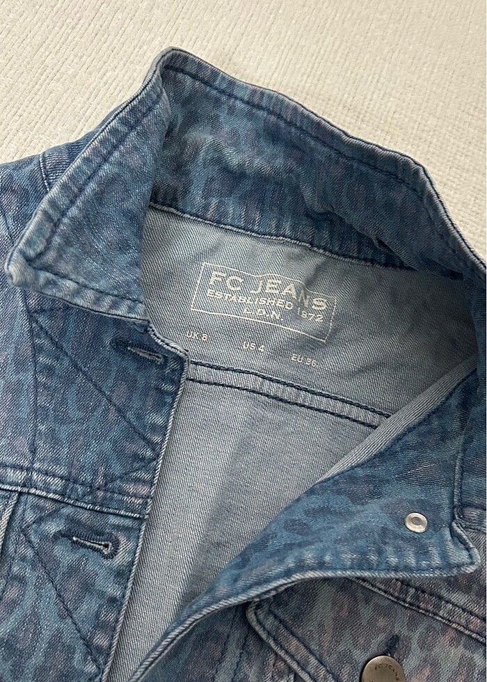 Desenli kot ceket - Görsel 2