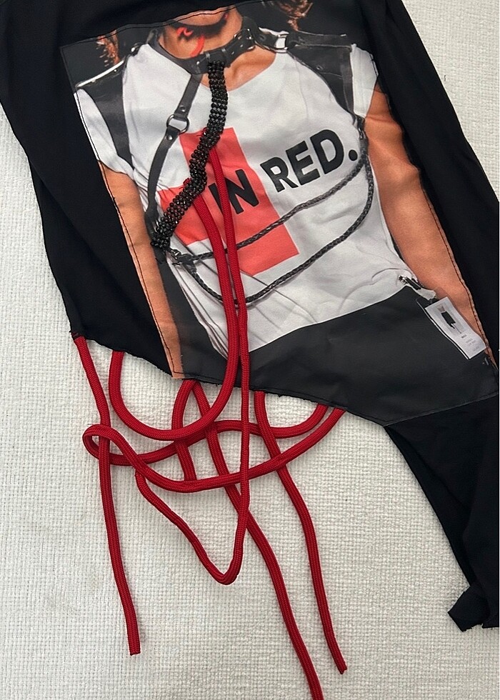 Asimetrik bluz - Görsel 5