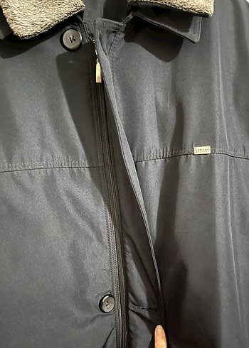 Düğmeli Gri Midi Erkek Kaban - Görsel 2