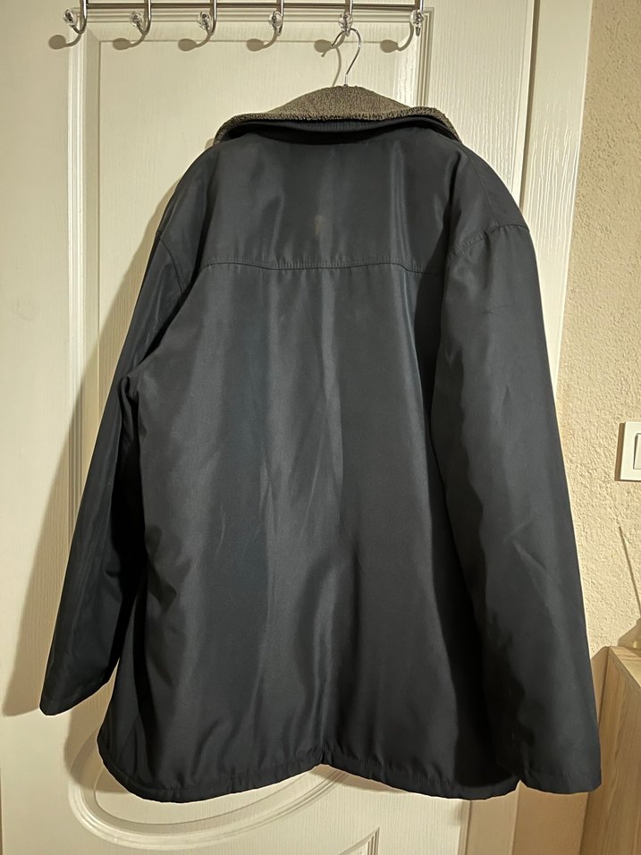 Düğmeli Gri Midi Erkek Kaban - Görsel 5