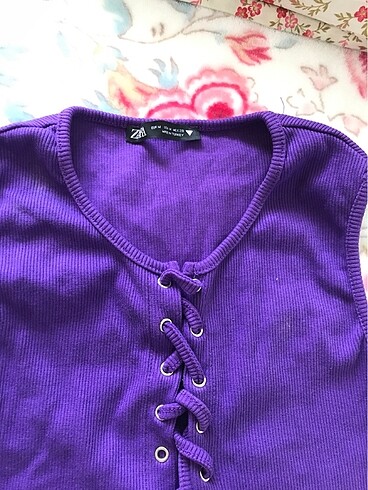 Zara Mini bağcıklı üst