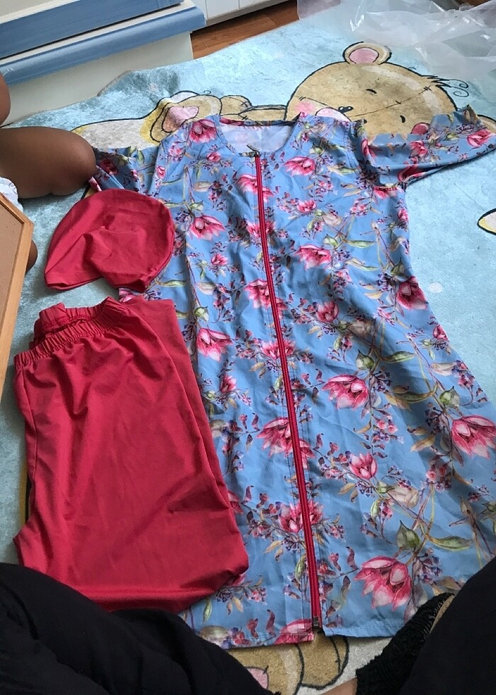 3 parça yarım tesettür haşema - Görsel 2