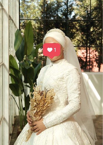 36/38 beden ekru özel dikim şık gelinlik - Görsel 3