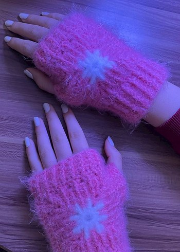 Mor Örgü Kadın Eldivenleri - Görsel 3